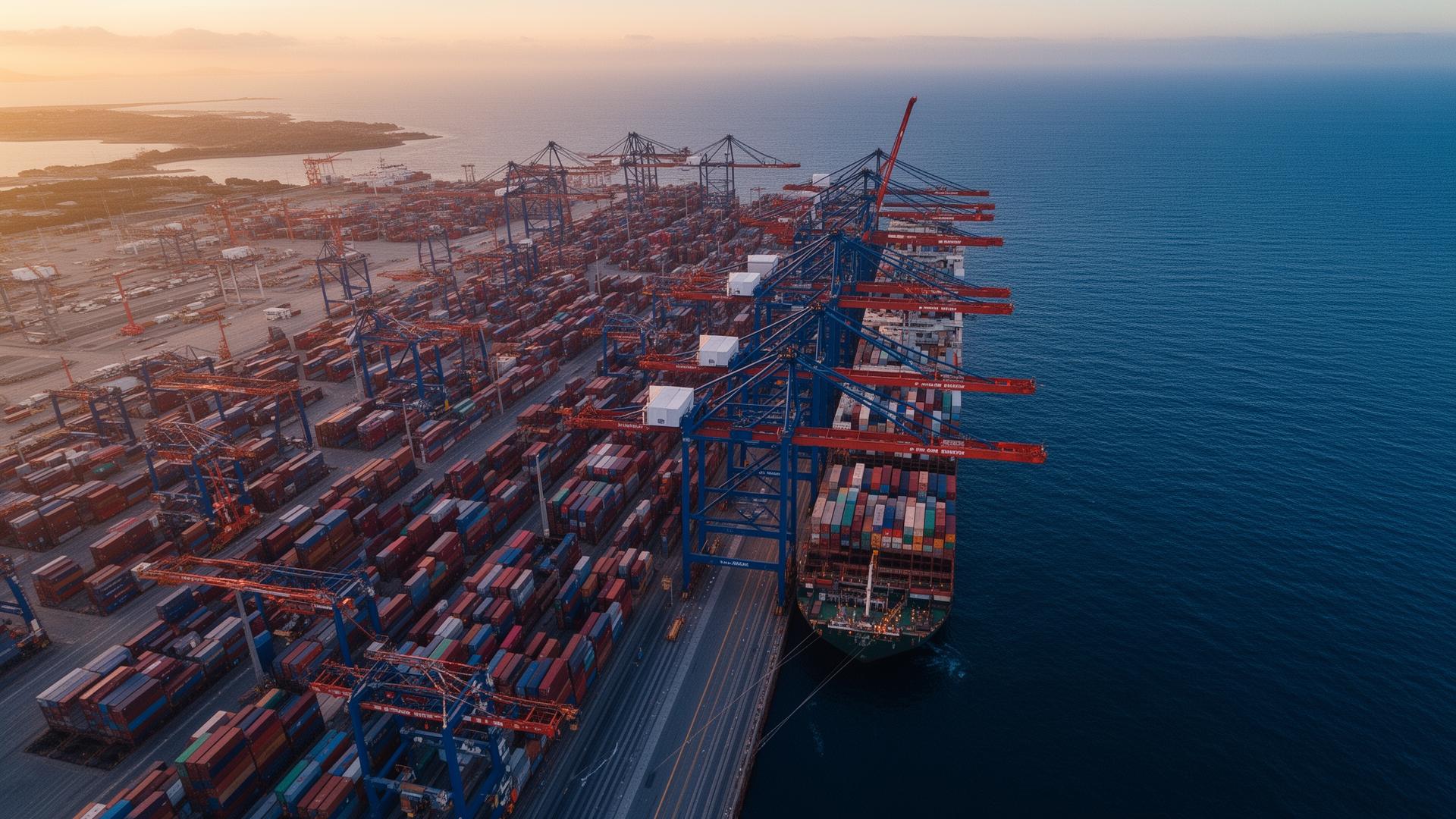 International shipping port